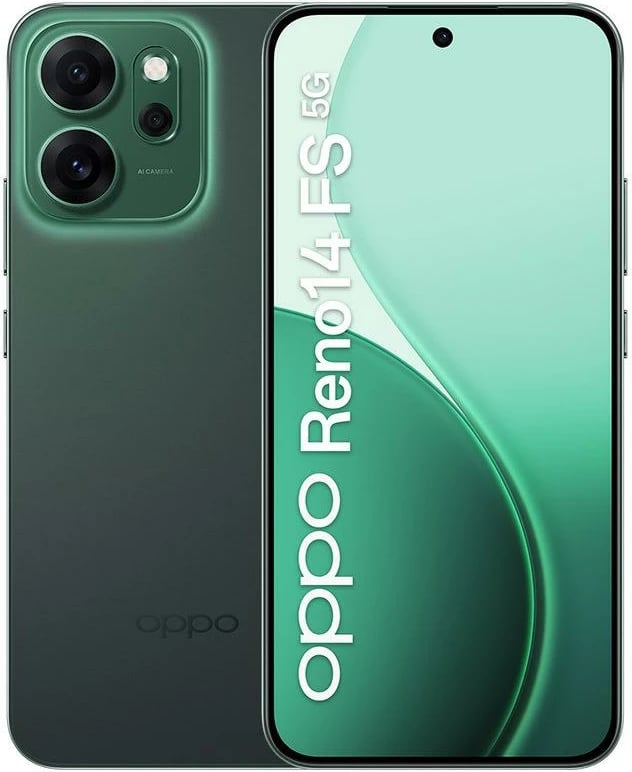 Celular OPPO Reno 14FS 12+512GB 5G Luminous Green