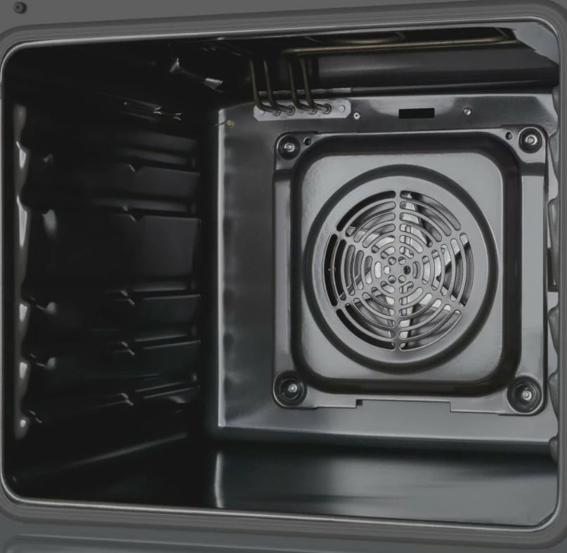Sobë Amica 58GE3.33HZpTaQ(Xx), 4 zona, 62L, gaz dhe rrymë, e zezë/inox