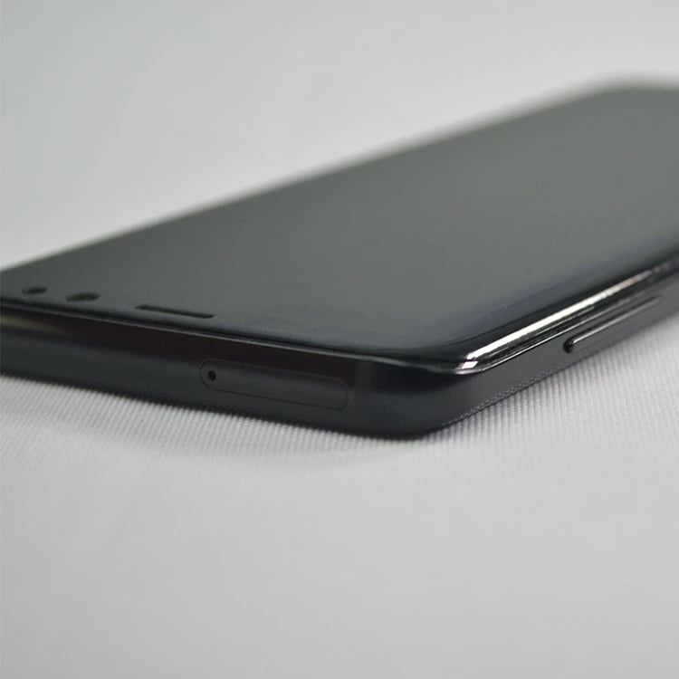 Mbrojtës ekrani Hurtel 3D Edge Nano Flexi Glass me kornizë për Samsung Galaxy S21+ 5G, Zi