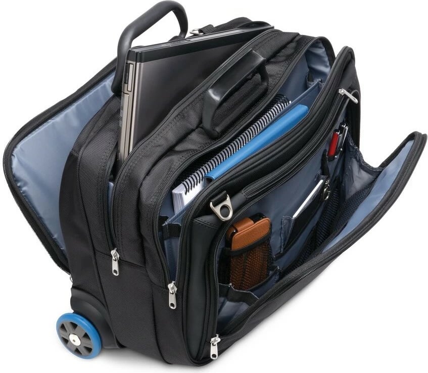 Çantë laptopi Kensington Contour 17 inç, me rrota, e zezë