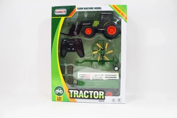 Traktor me rimorkio, me telekomandë, No name, 1326912, Jeshil