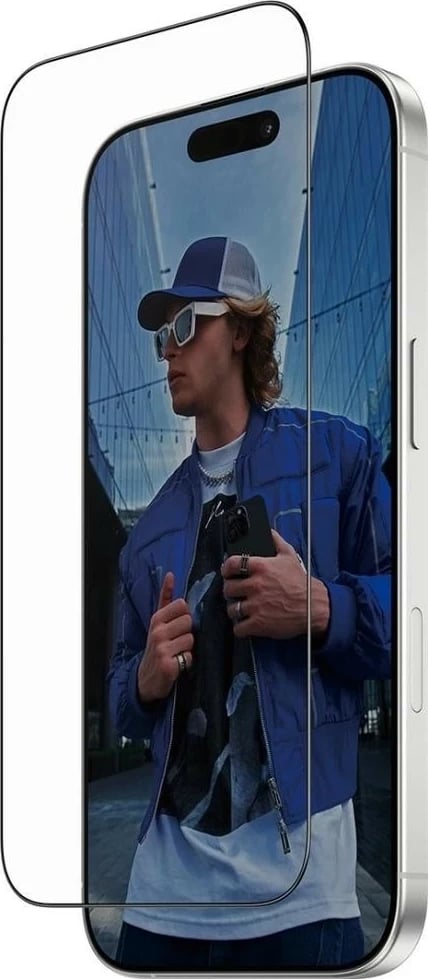 Qelq mbrojtës PanzerGlass Ultra-Wide Fit Fastfit për iPhone 16 Pro/17, transparent