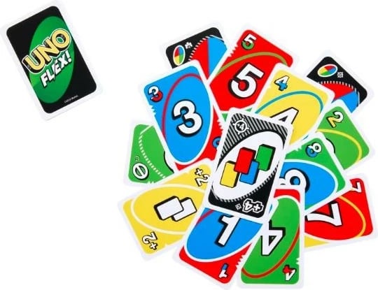 Lojë letra Mattel UNO Flex, HMY99, shumëngjyrëshe