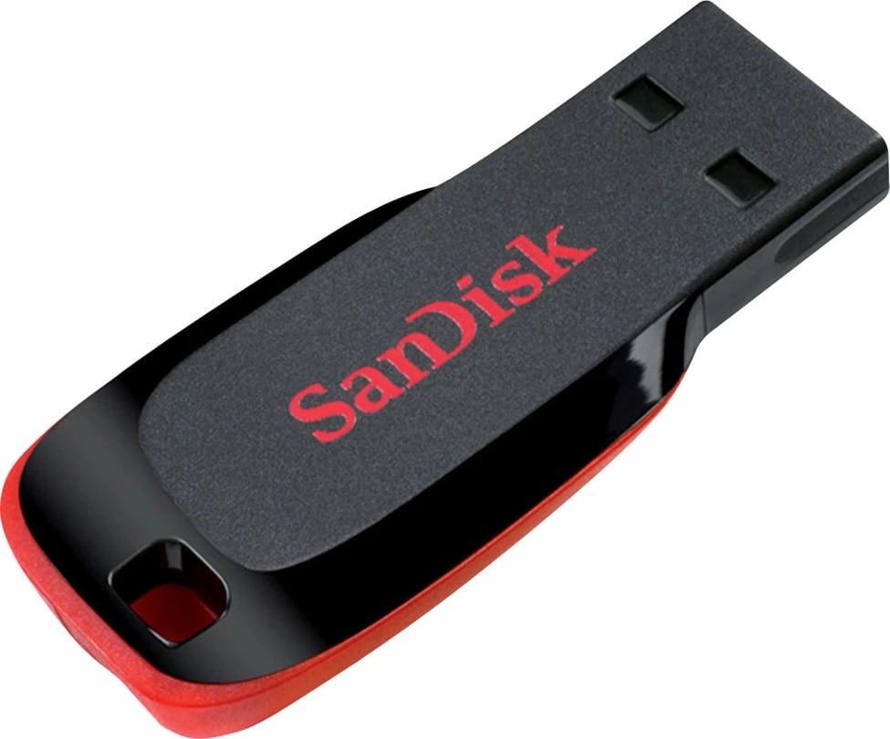 USB SanDisk Cruzer Blade 64GB, zi/kuqe