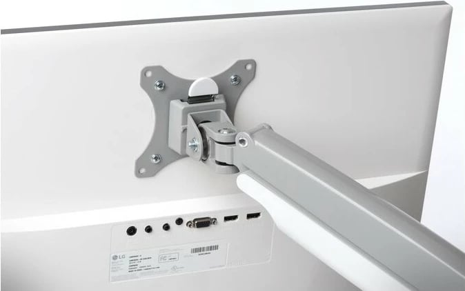 Krah monitori i dyfishtë Kensington One-Touch, 13-32", rregullim lartësie, argjendtë