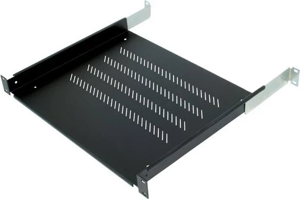Raft Triton 19" 1U 550mm, plastikë, zi