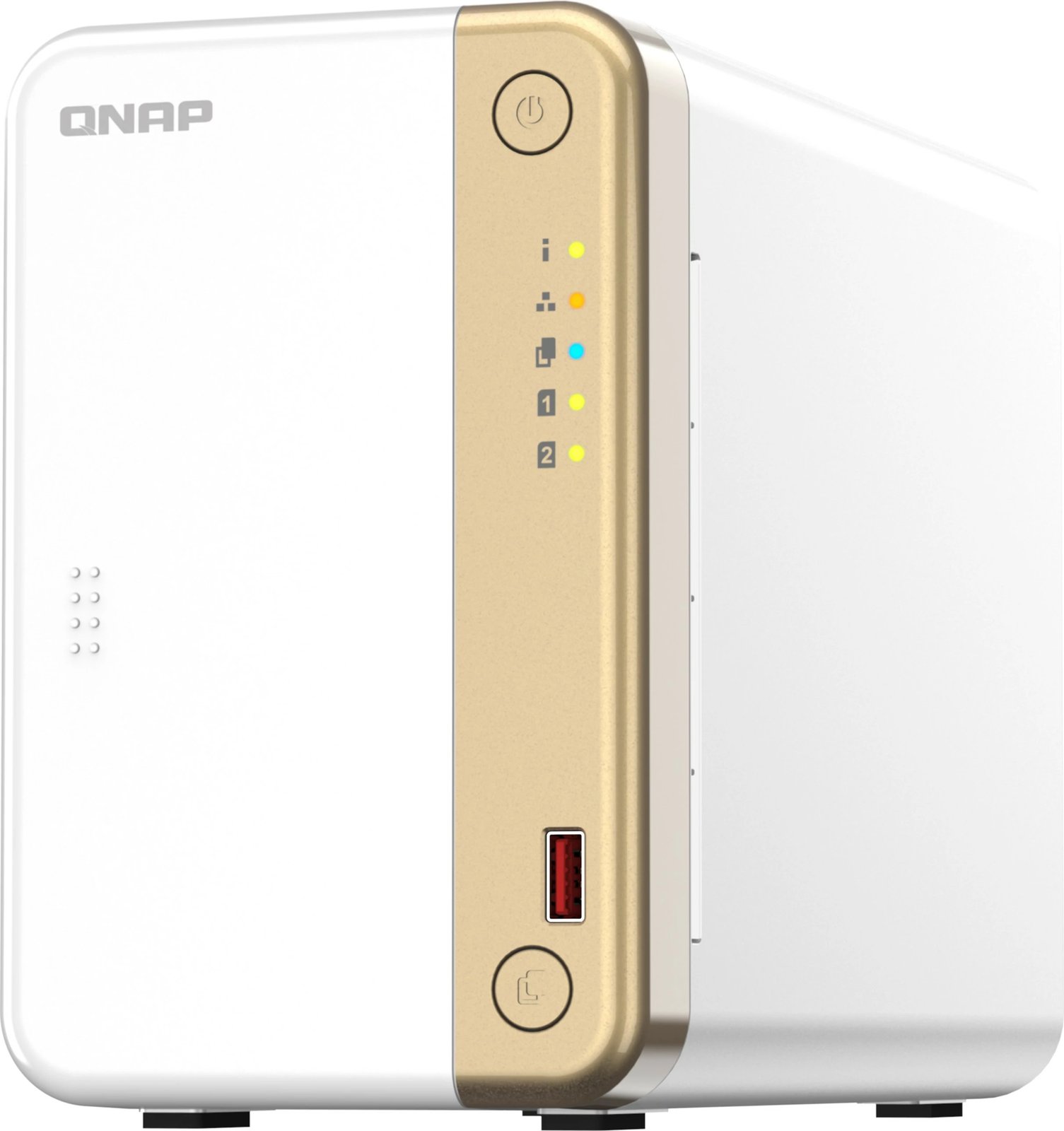 NAS QNAP TS-262, Intel Celeron N4505, 4GB RAM, Tower, QTS, bardhë/ari