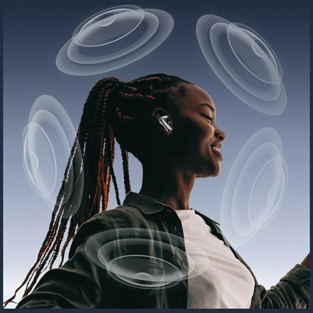 Kufje Bluetooth TWS AWEI TP100, Bluetooth 5.4, ENC, etui me ekran LCD, 20 orë, e zezë