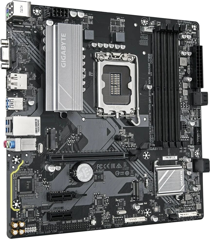 Pllakë amë Gigabyte B760M D3HP, Socket LGA 1700, DDR5, ATX, e zezë