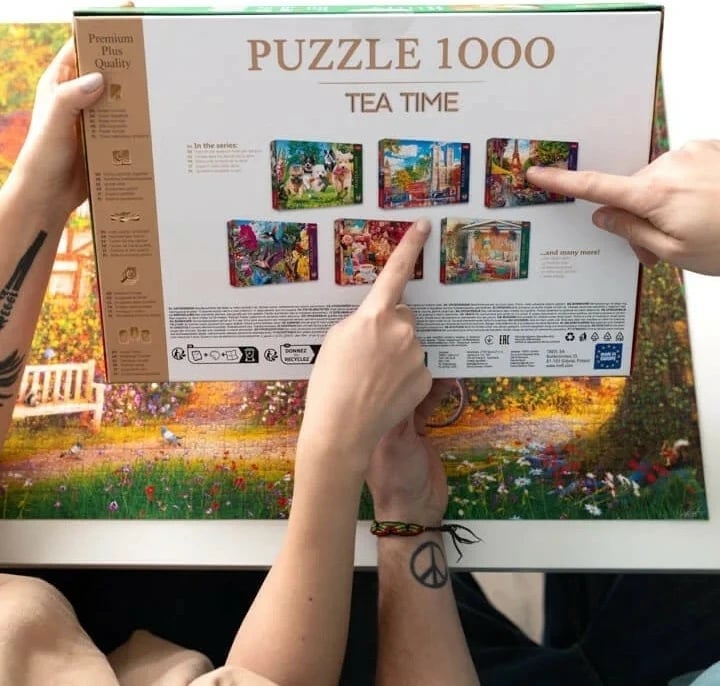 Puzzle Trefl 1000 pjesë Tea Time Troubles Are Coming, Premium Plus Puzzle Trefl 1000 pjesë Tea Time Troubles Are Coming, Premium Plus