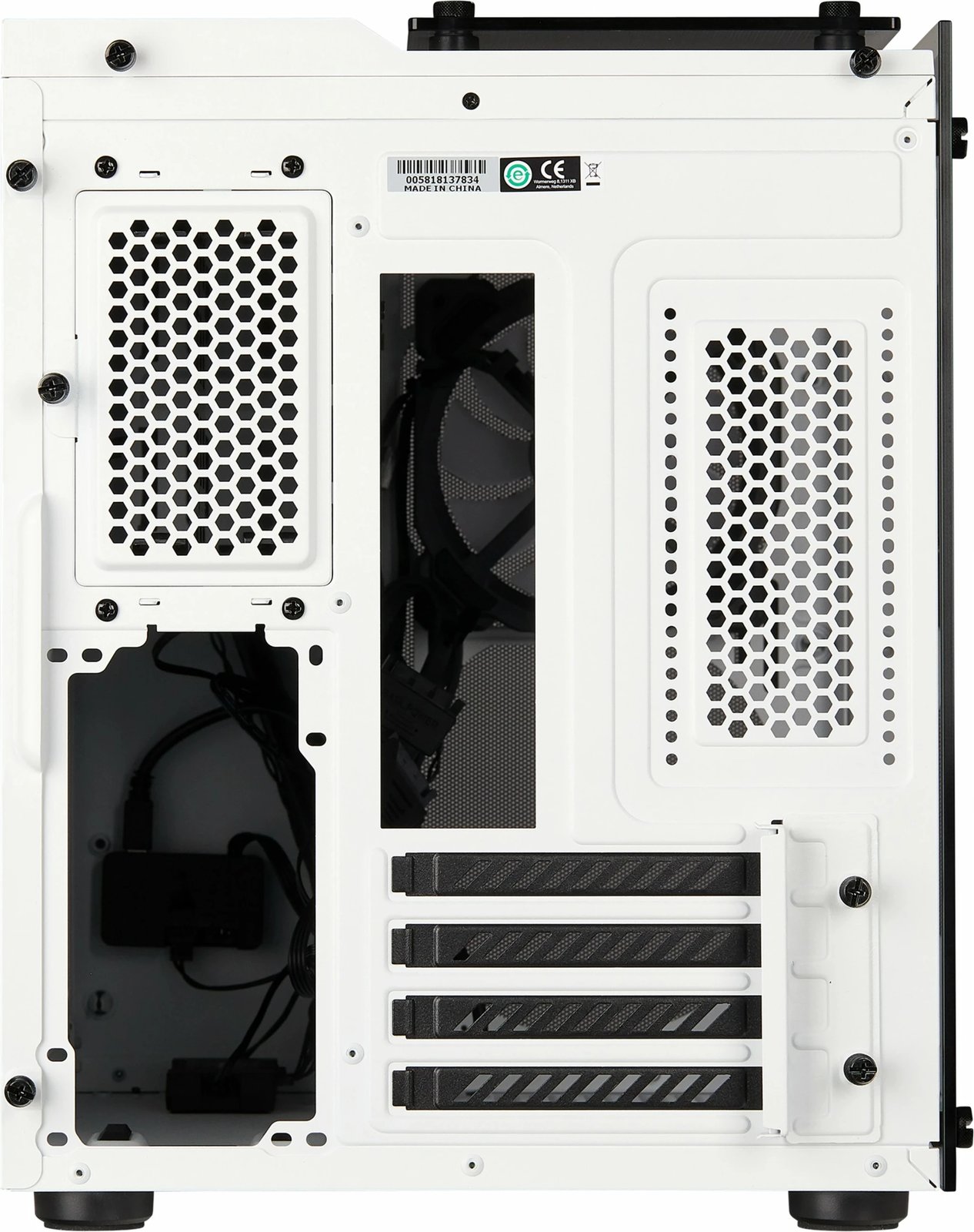 Kasë Corsair Crystal 280X, micro ATX, xham i temperuar, e bardhë