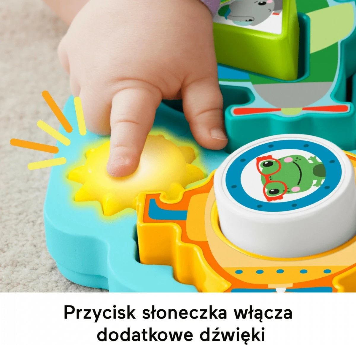 Puzzle set Fisher Price HRP31 Vehicles and Shapes, me drita dhe tinguj, multicolor