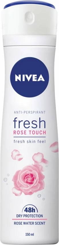 Spray antiperspirant për femra Nivea Fresh Rose Touch, 150ml