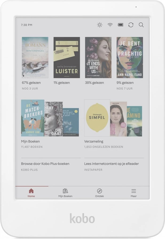 Lexues elektronik KOBO Clara Colour, 16 GB, 6 inç, i bardhë