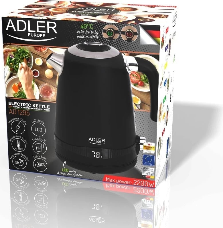 Çajnik elektrik Adler AD 1295, 1.7L, i zi