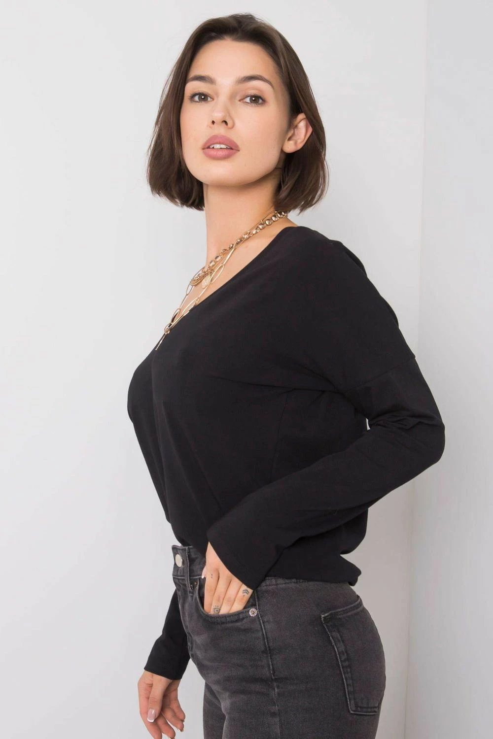 Bluzë për femra BFG 162851, e zezë
