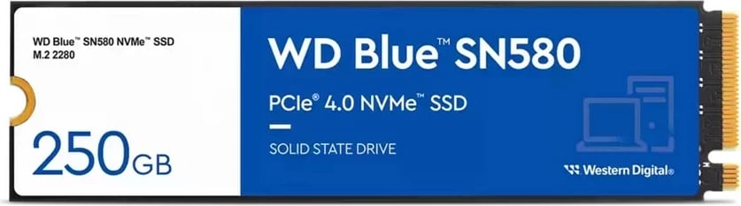 SSD WD Blue SN580, 2 TB, M.2, PCI Express 4.0, TLC