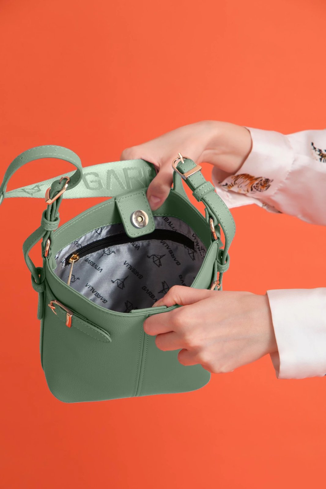 Çantë krahu Zoozie Bags, Tokyo, ngjyrë mente