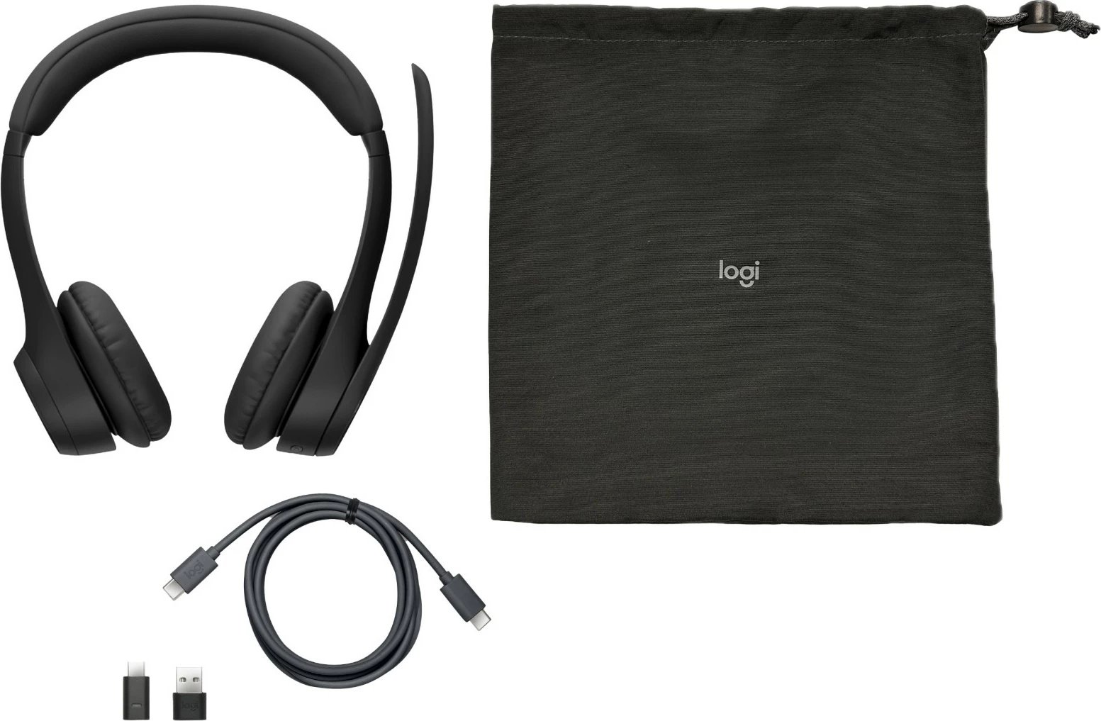 Kufje Logitech Zone 305, Wireless, 122 g, E zezë