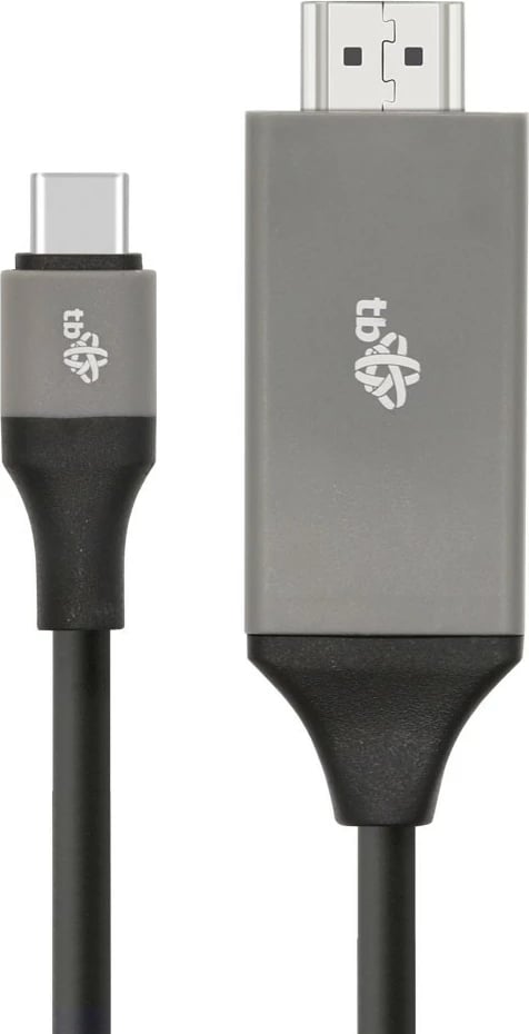 Kabllo HDMI 2.0V në USB Type C TB, 2m, E zezë