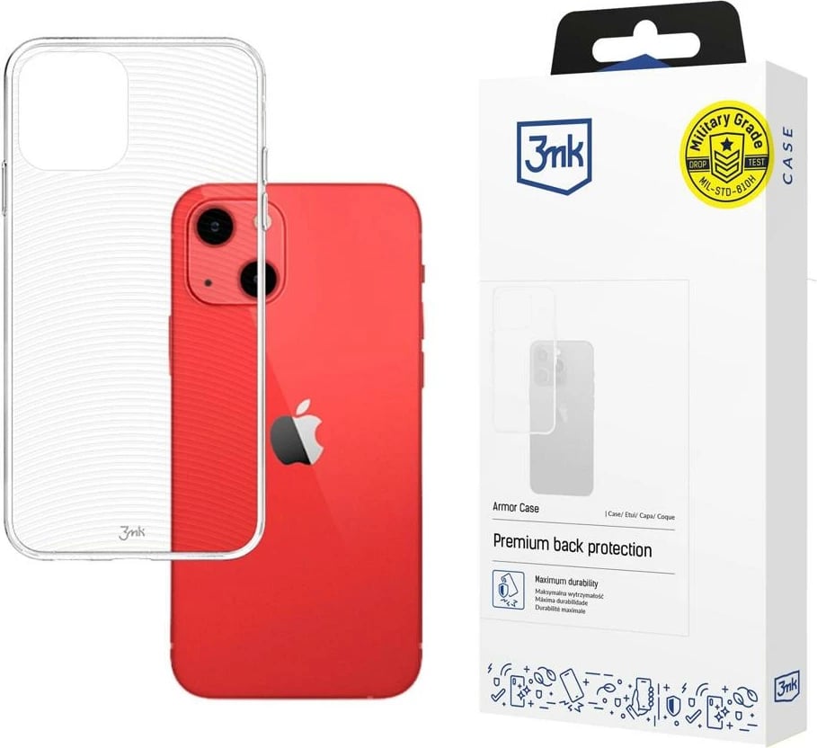 Mbështjellës 3mk Armor Case për iPhone 13, Transparent