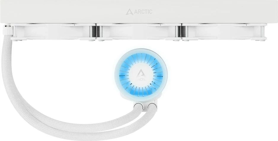 Ftohës uji Arctic Cooling Liquid Freezer III 420 A-RGB, për CPU, i bardhë