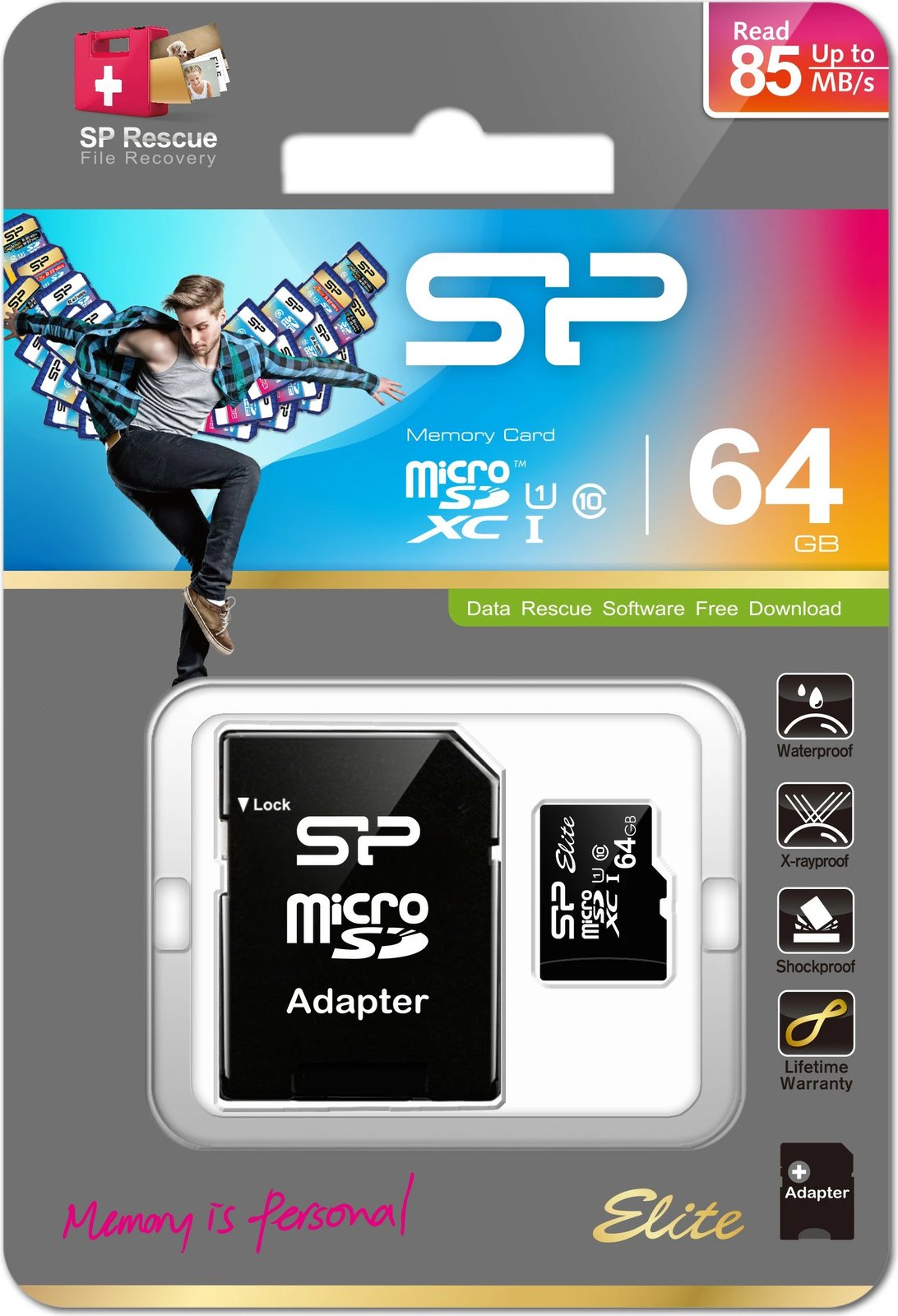 Kartelë memorie MicroSDXC Matrox Elite 64GB, Class 10, UHS-I, e zezë