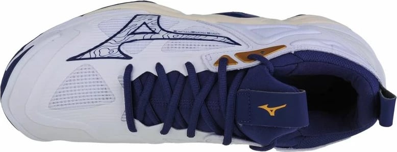 Atlete për meshkuj Mizuno Wave Momentum 3, të bardhë me blu deti