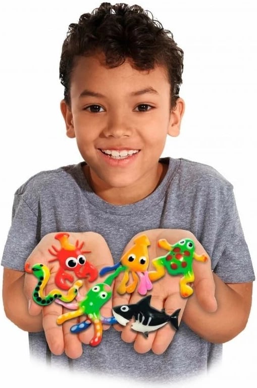 Set kreativ Aqua Gelz Simba, 7 ngjyra, 4 forma, multicolor