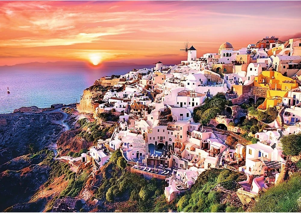 Puzzle Trefl 1000 pjesë, Santorini, 68x48 cm Puzzle Trefl 1000 pjesë, Santorini, 68x48 cm