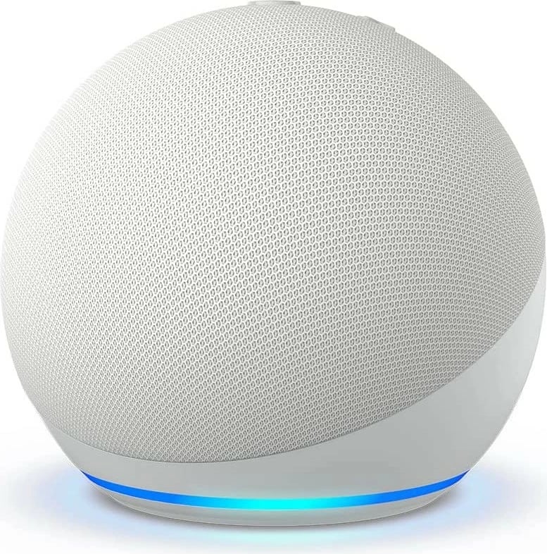 Smart speaker Amazon Echo Dot 5. Gen, Amazon Alexa, Sferik, Bardhë