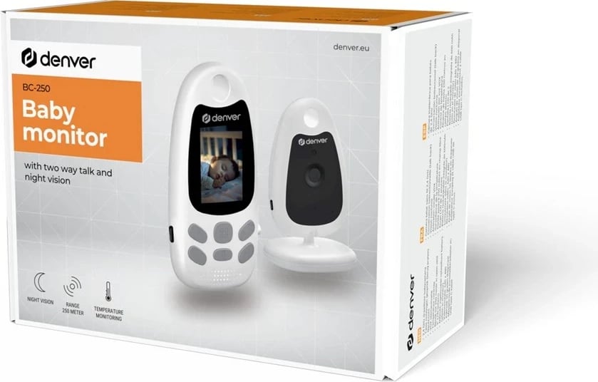 Monitor për bebe Denver BC-250, 2" ekran, i bardhë