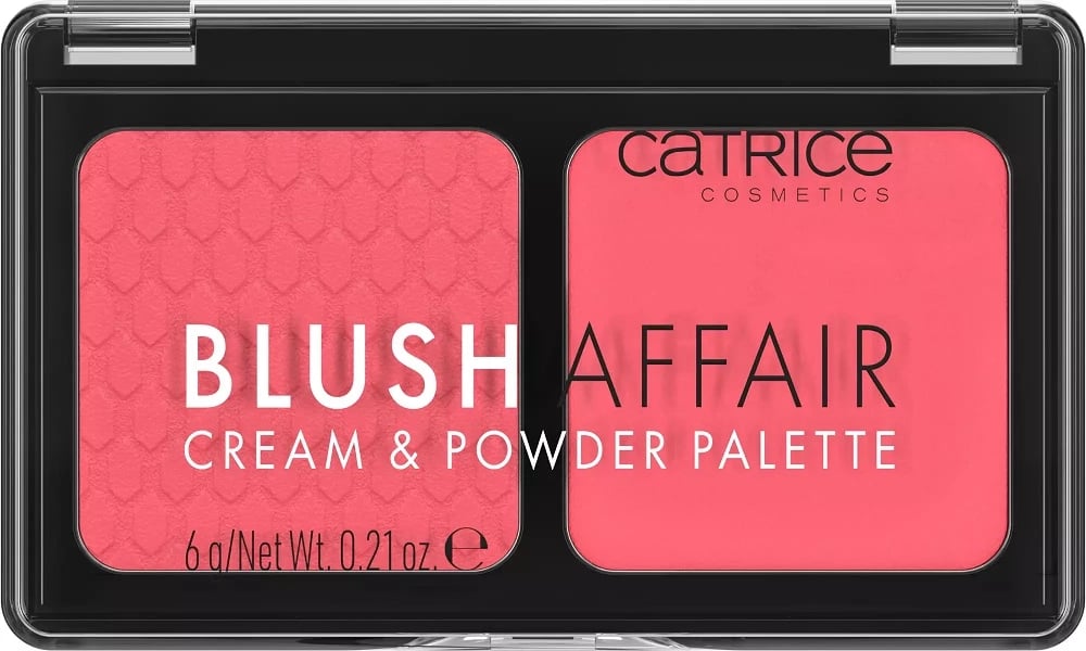 Paletë blush Catrice Blush Affair Cream & Powder Palette Cheek Rose 010 Stunning Strawberry për femra 6g