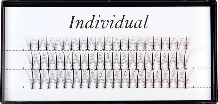 Qerpikë artificial për femra Individual Manga Eyelash Clusters 0.07 C Mix 9-11-13mm, 60 copë, e zezë