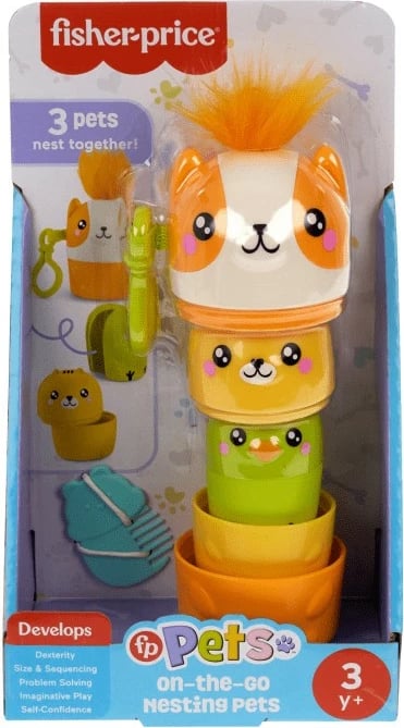 Set figurina kafshësh Fisher Price HXP17, plastikë, për fëmijë, shumëngjyrëshe