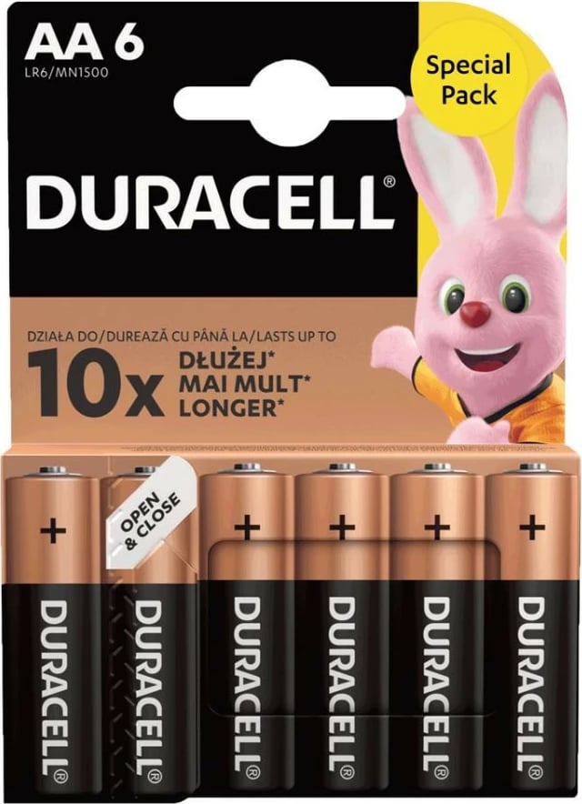 Bateri Duracell AA/LR6 Basic, paketë 6 copë