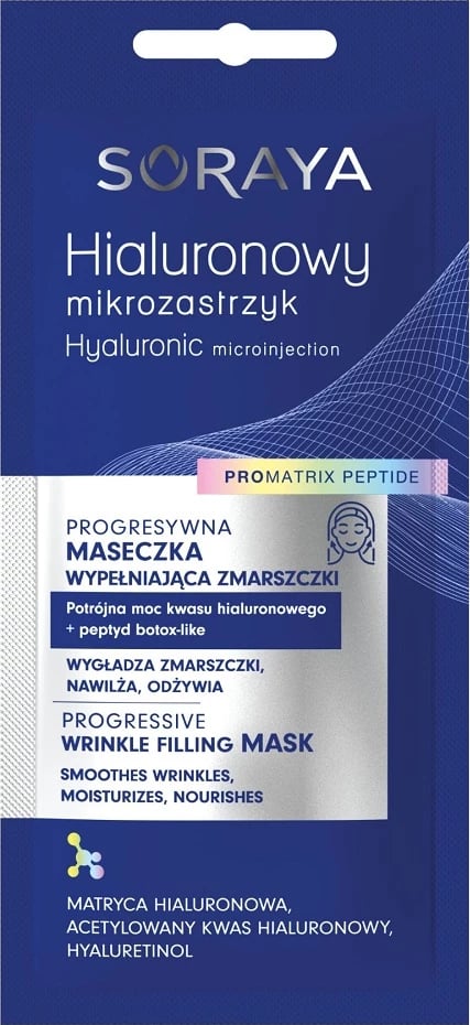Maskë fytyre për femra Soraya Hyaluronic Microinjection Progressive Filling 8ml
