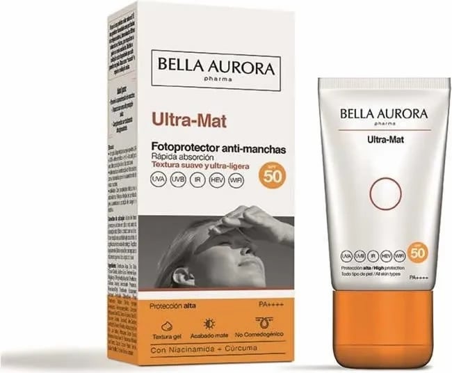 Krem mbrojtës dielli unisex Bella Aurora Ultra-Mat SPF50, 50ml