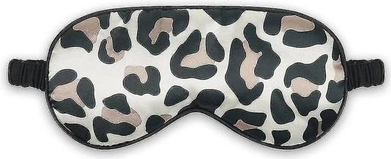 Maskë për gjumë Ecarla Satin Sleep Mask Leopard Print për femra, 1 copë