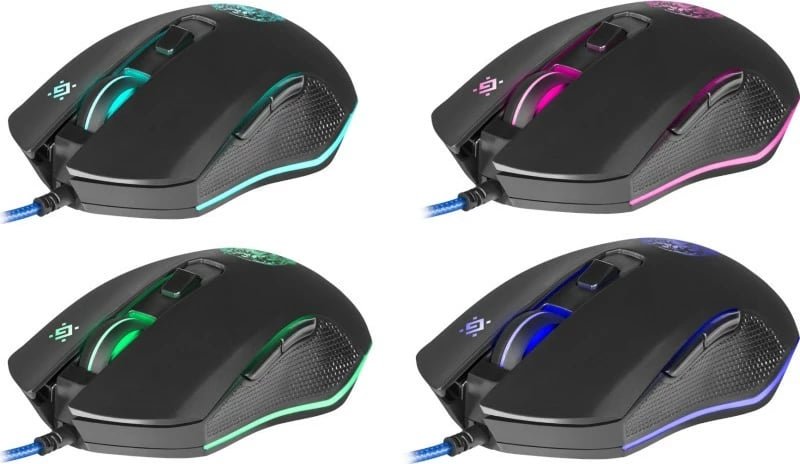 Maus gaming Defender SLEIPNIR GM-927, me tela, 12800 dpi, i zi, me mauspad