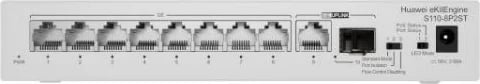 Switch Huawei eKit CloudEngine S110-8P2ST, PoE, Gri