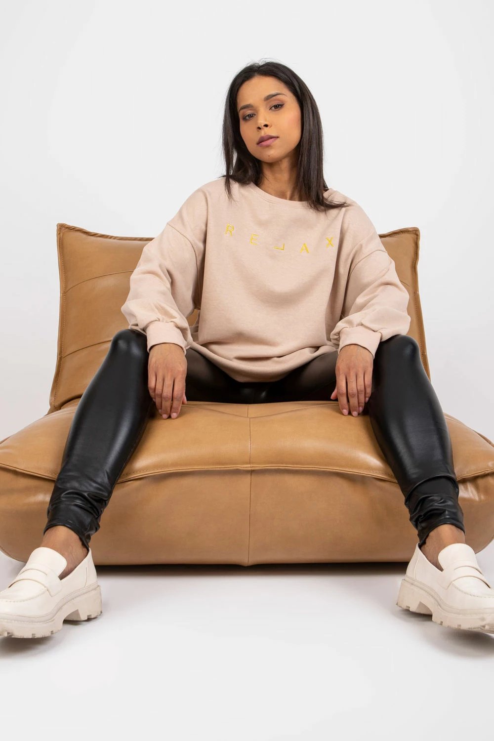 Sweatshirt femra Ex Moda 170409, bezhë