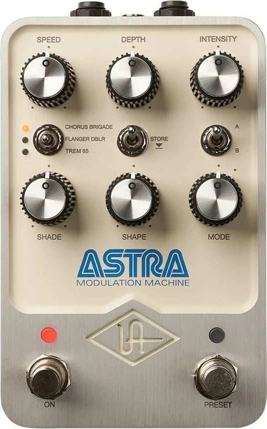 Efekt kitarë Universal Audio Astra Modulation Machine, Argjendtë