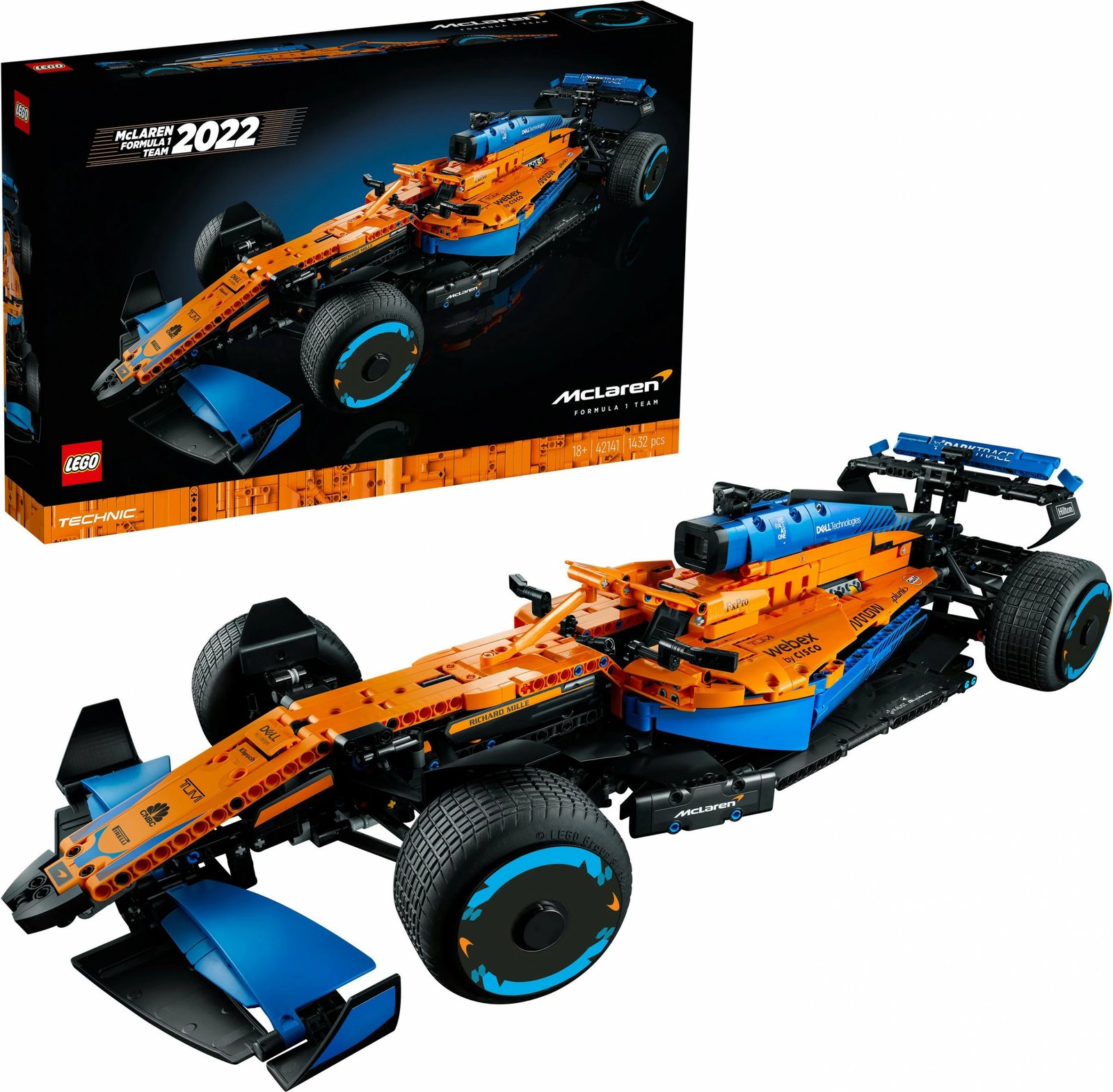 Set për ndërtim LEGO Technic McLaren Formula 1, 1434 pjesë, shumëngjyrësh