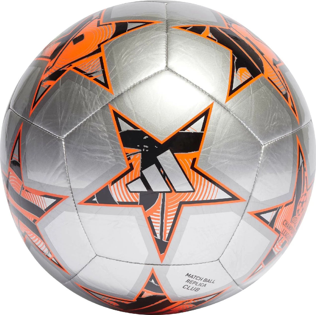 Top futbolli adidas për meshkuj, argjendtë-portokalli