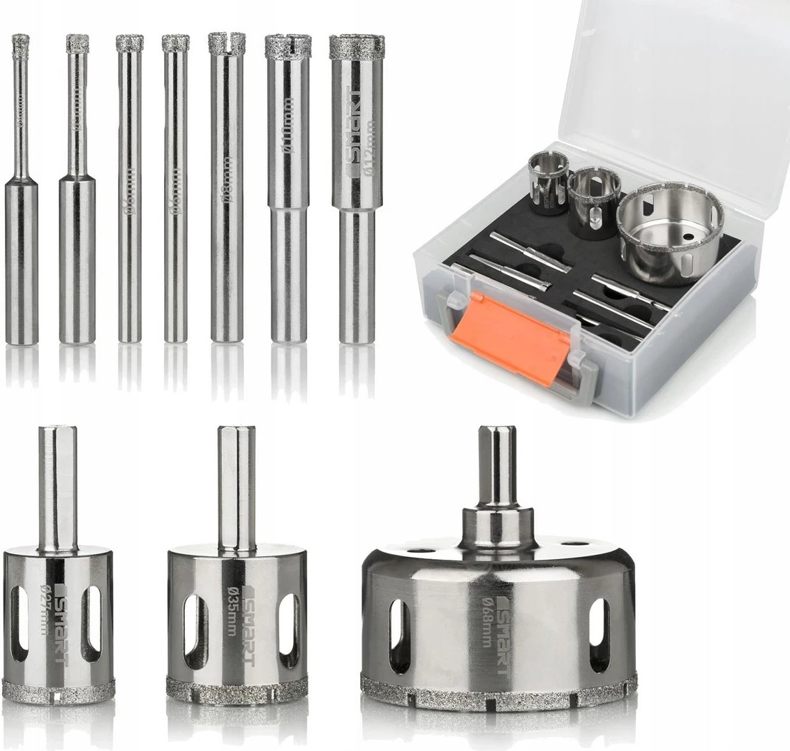 Set sharrash SMART365 SM-25-SET10G, diam. 4-68mm, 10 copë