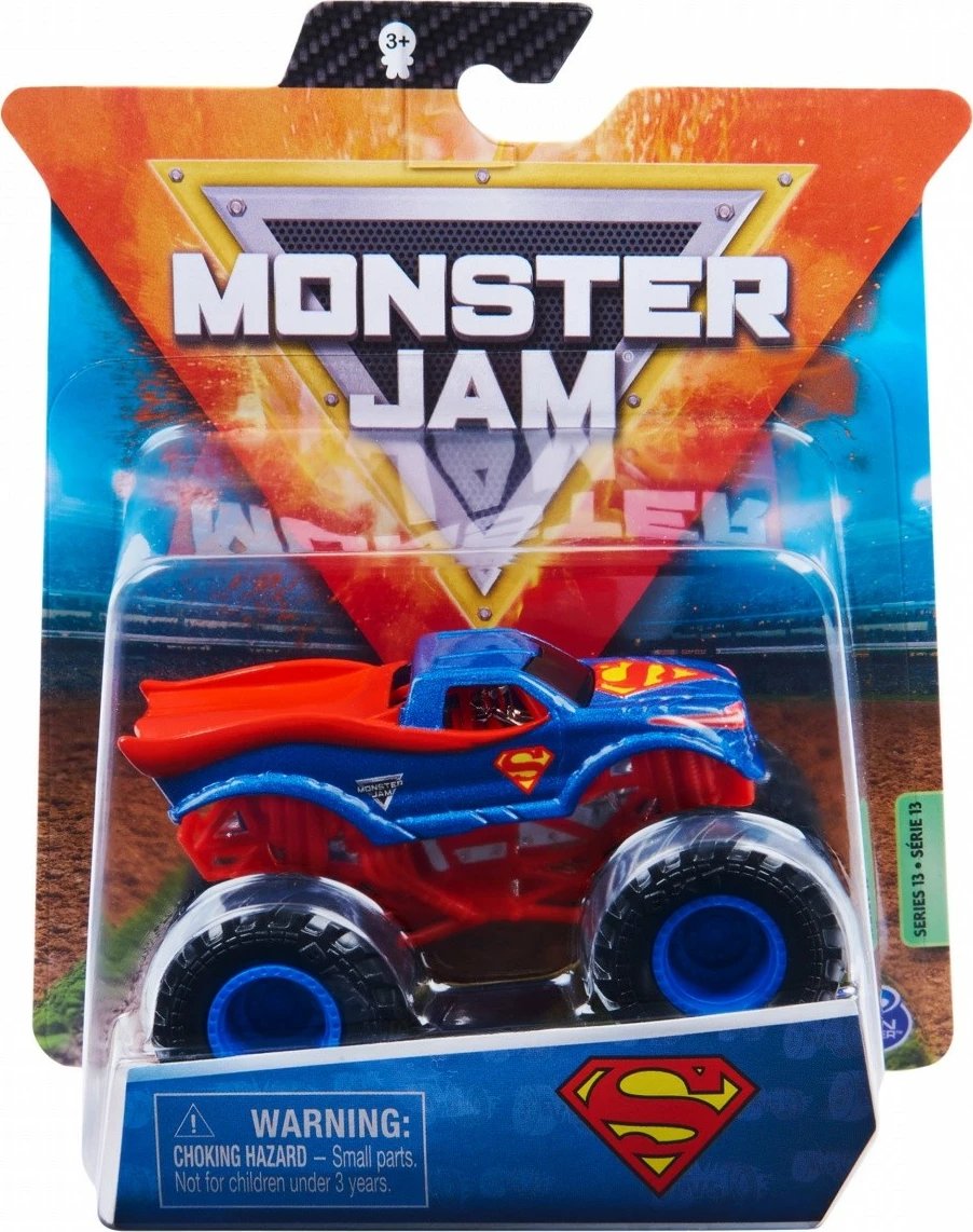 Lodër veturë Monster Jam Spin Master 1:64, metal dhe plastikë, ngjyra të përziera, 1 copë