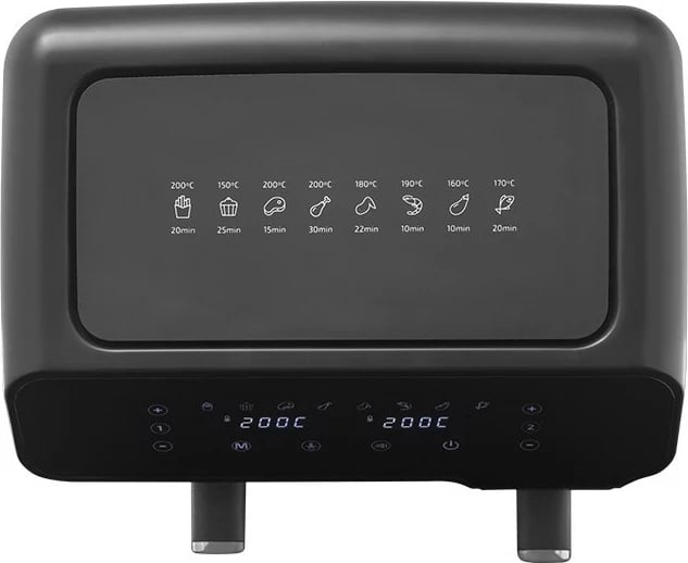 Fritezë ajri Zelmer ZAF 9000, 5.5 l + 3.5 l, 2700 W, e zezë