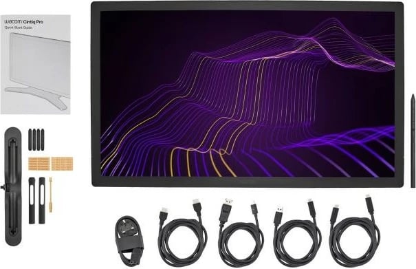 Tablet grafike Wacom Cintiq Pro 27, Wired & Wireless, 5080 lpi, 68.3 cm, 16:9, e zezë