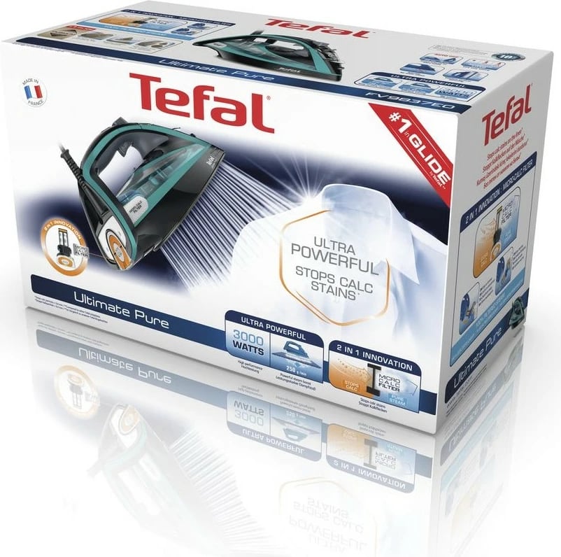 Hekur Tefal Ultimate Pure FV9844, 3200W, 0.35L, zi/blu